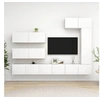 Image de Ensemble de meubles TV 7 pcs Blanc Bois d ingénierie