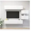 Image de Ensemble de meubles TV 6 pcs Blanc Bois d ingénierie