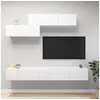 Image de Ensemble de meuble TV 6 pcs Blanc Bois d'ingénierie3078730