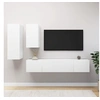 Image de Ensemble de meubles TV 4 pcs Blanc Bois d ingénierie