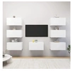 Image de Meubles TV 7 pcs Blanc 30,5x30x60 cm Bois d ingénierie