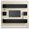 Image de Ensemble de meubles TV 6 pcs Noir Bois d ingénierie