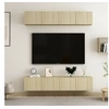 Image de Meubles TV 4 pcs Chêne sonoma 80x30x30 cm Bois d ingénierie