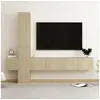 Image de Ensemble de meubles TV 5 pcs Chêne sonoma Bois d ingénierie