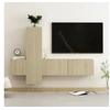 Image de 3-delige Tv-meubelset bewerkt hout sonoma eikenkleurig3078971