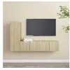 Image de Ensemble de meubles TV 3 pcs Chêne sonoma Bois d ingénierie