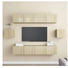 Image de Ensemble de meubles TV 6 pcs Chêne sonoma Bois d ingénierie