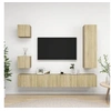 Image de 5-delige Tv-meubelset bewerkt hout sonoma eikenkleurig3079012