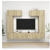 Image de Ensemble de meuble TV 6 pcs Chêne sonoma Bois d ingénierie