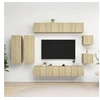 Image de Ensemble de meuble TV 8 pcs Chêne sonoma Bois d ingénierie