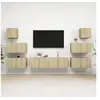 Image de Ensemble de meubles TV 8 pcs Chêne sonoma Bois d'ingénierie3079029