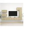 Image de Ensemble de meubles TV 8 pcs Chêne sonoma Bois d'ingénierie3079031