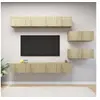 Image de Ensemble de meuble TV 6 pcs Chêne sonoma Bois d ingénierie