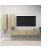 Image de 4-delige Tv-meubelset bewerkt hout sonoma eikenkleurig3079048