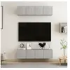 Image de Tv-meubelen 4 st 60x30x30 cm bewerkt hout betongrijs3079059