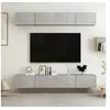 Image de Meubles TV 4 pcs Gris béton 100x30x30 cm Bois d'ingénierie3079061