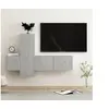 Image de 3-delige Tv-meubelset bewerkt hout betongrijs3079074