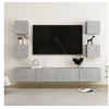 Image de Ensemble de meubles TV 6 pcs Gris béton Bois d ingénierie