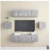 Image de Ensemble de meubles TV 6 pcs Gris béton Bois d'ingénierie3079102