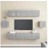 Image de Ensemble de meubles TV 6 pcs Gris béton Bois d'ingénierie3079103