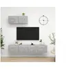 Image de Tv-meubelen 3 st bewerkt hout betongrijs3079121