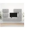 Image de Ensemble de meubles TV 6 pcs Gris béton Bois d ingénierie