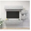 Image de 6-delige Tv-meubelset bewerkt hout betongrijs3079146