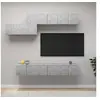 Image de Ensemble de Meubles TV 7 pcs, Ensemble d'Armoires de Télévision avec Rangement, Meubles Télé de Salon, Gris Béton Bois d'Ingénierie
