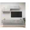Image de Ensemble de Meubles TV 6 pcs, Ensemble d'Armoires de Télévision avec Rangement, Meubles Télé de Salon, Gris Béton Bois d'Ingénierie