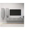 Image de Ensemble de meuble TV 4 pcs Gris béton Bois d ingénierie