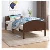 Image de Bedframe massief grenenhout donkerbruin 100x200 cm322042
