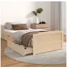 Image de Cadre de lit sans matelas bois de pin massif 90x200 cm
