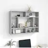 Image de Etagère murale Gris béton 75x16x55 cm Bois d ingénierie