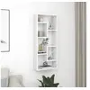Image de Etagère murale Blanc 36x16x90 cm Bois d ingénierie