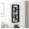 Image de Etagère murale Noir 36x16x90 cm Bois d ingénierie