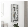 Image de Wandschap 36x16x90 cm bewerkt hout betongrijs803015