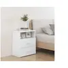 Image de Tables de chevet 2 pcs Blanc 50x32x60 cm