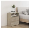 Image de Tables de chevet 2 pcs Chêne sonoma 50x32x60 cm