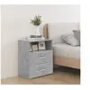 Image de Tables de chevet 2 pcs Gris béton 50x32x60 cm