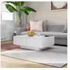 Image de Table basse Blanc 90x60x31 cm Aggloméré