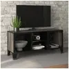 Image de Meuble TV Gris 105x36x47 cm Métal et MDF