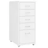 Image de Ladeblok verrijdbaar 28x41x69 cm metaal wit335913