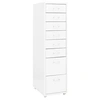 Image de Ladeblok verrijdbaar 28x41x109 cm metaal wit335920