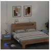 Image de Tables de chevet 2 pcs avec LED Chêne Sonoma 60x35x40 cm3080737