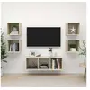 Image de Ensemble de Meubles TV 5 pcs, Ensemble d'Armoires de Télévision avec Rangement, Meubles Télé de Salon, Chêne Sonoma Bois d'Ingénierie 3079613