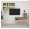 Image de Meubles TV muraux 4 pcs Chêne sonoma Bois d ingénierie