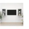 Image de Meubles TV muraux 2 pcs Gris béton Bois d ingénierie