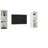 Image de Meubles TV muraux 2 pcs Blanc Aggloméré