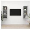 Image de Meubles TV muraux 2 pcs Gris béton Aggloméré