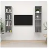 Image de Meubles TV muraux 2 pcs Gris béton Aggloméré